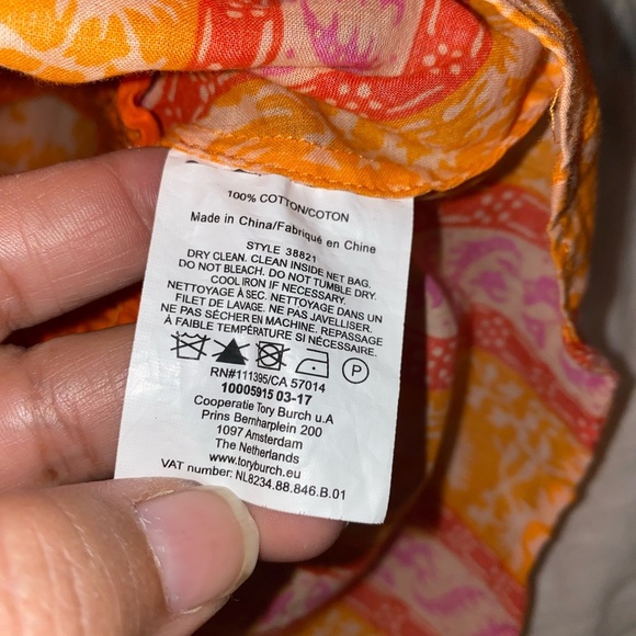 Tory Burch Ruffle Ikat Blouse (S) - Picture 6 of 6